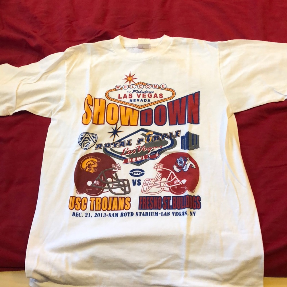 Longsleeve royal purple bowl football game tee
